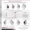 Service Caster 4 Inch Poly on Aluminum Caster Set with 2 Brakes/Swivel Lock 2 Rigid SCC SCC-30CS420-PAB-TLB-BSL-2-R-2 - alternate 3